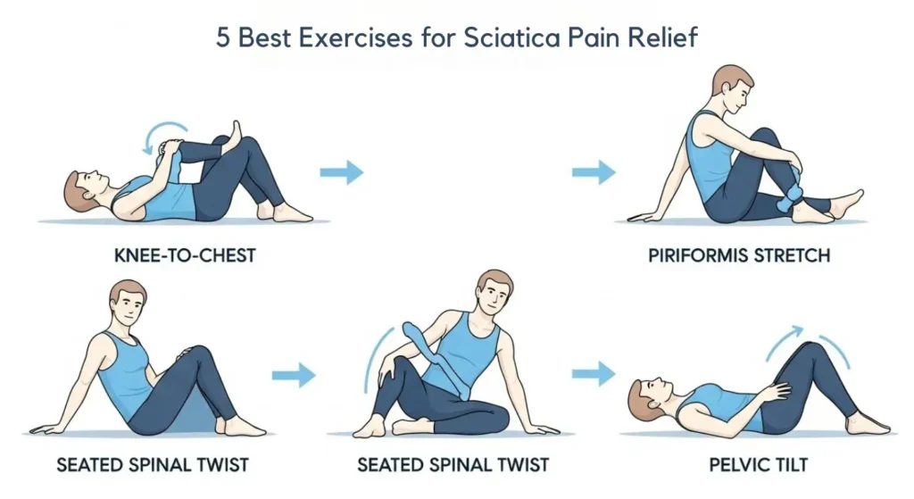 5 Best Exercises for Sciatica Pain Relief