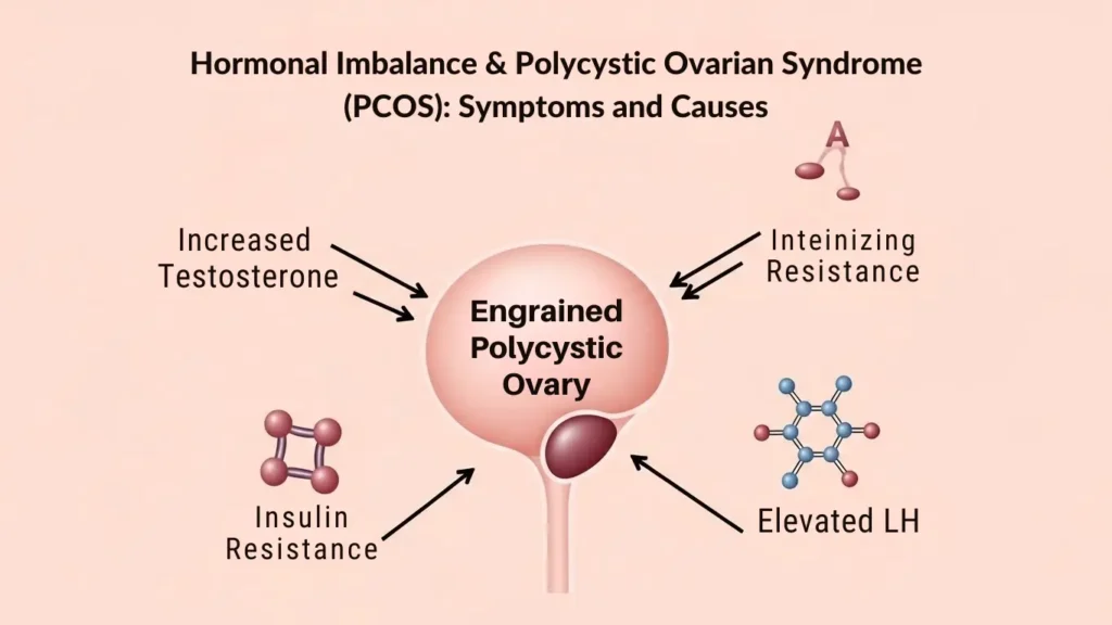 Hormonal Imbalance & Polycystic Ovarian Syndrome (PCOS): Symptoms and Causes
