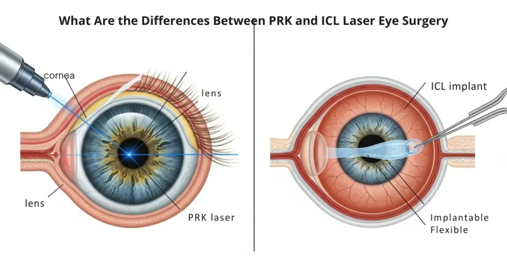 What Are the Differences Between PRK and ICL Laser Eye Surgery