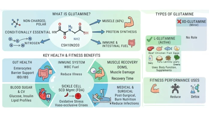 glutamine-benefits-uses-evidence-in-health-fitness