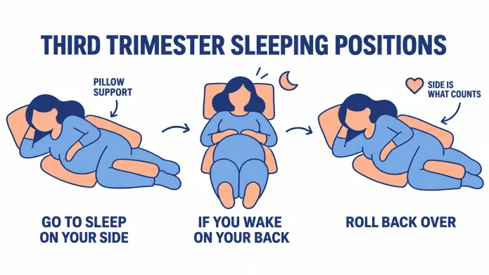 Third Trimester Sleep Positions: Waking On Your Back Is Fine