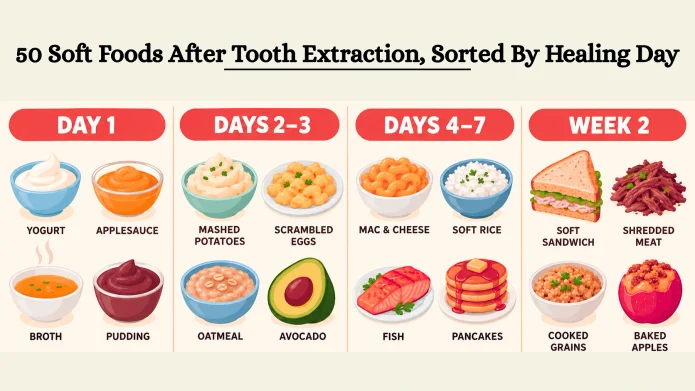 50 Soft Foods After Tooth Extraction, Sorted By Healing Day